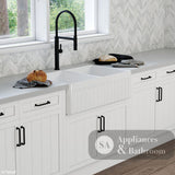 Fienza Charlton 68702 Double Butler Sink 838x483x254mm White - Butler Kitchen Sinks