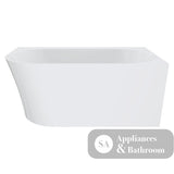 Fienza Chloe Acrylic Corner Bath 1400mm FR75-1400R-OF - Gloss White - Back To Wall Bath
