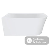 Fienza Chloe Acrylic Corner Bath 1400mm FR75-1400R-OF - Gloss White - Back To Wall Bath