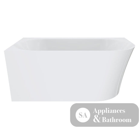 Fienza Chloe Acrylic Corner Bath 1400mm FR75-1400R-OF - Gloss White - Back To Wall Bath