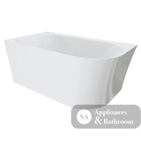 Fienza Chloe Acrylic Corner Bath 1400mm FR75-1400R-OF - Gloss White - Right Corner - Back To Wall Bath