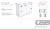 Fienza CIT120NKW Citi 1200mm Sink & Vanity on Kickboard - Laundry Cabinets