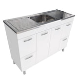 Fienza CIT120NLW Citi 1200mm Sink & Vanity on Legs - Laundry Cabinets