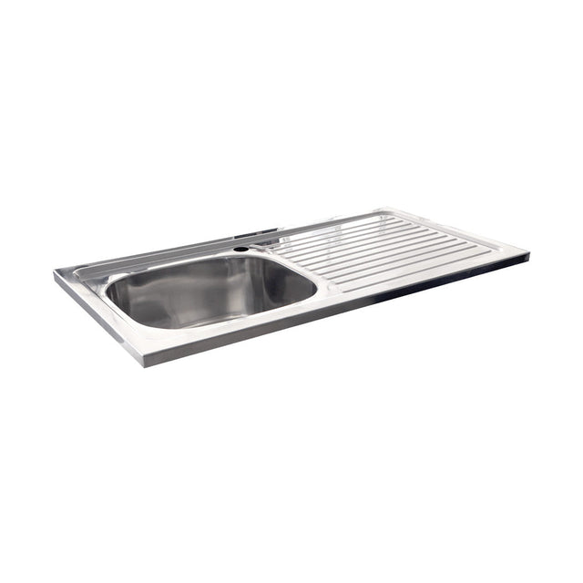 Fienza CIT900 Citi Sink Topmount Sink (1 Taphole) 900x460mm Stainless Steel - Laundry Cabinets