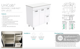 Fienza CIT90NLW Citi 900mm Sink & Vanity on Legs - Laundry Cabinets
