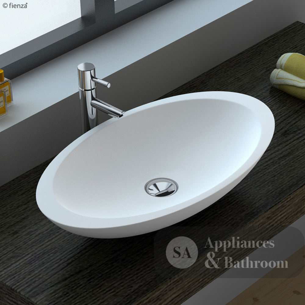 Fienza CSB01 Bahama Above Counter Solid Surface Basin Matte White - Basins