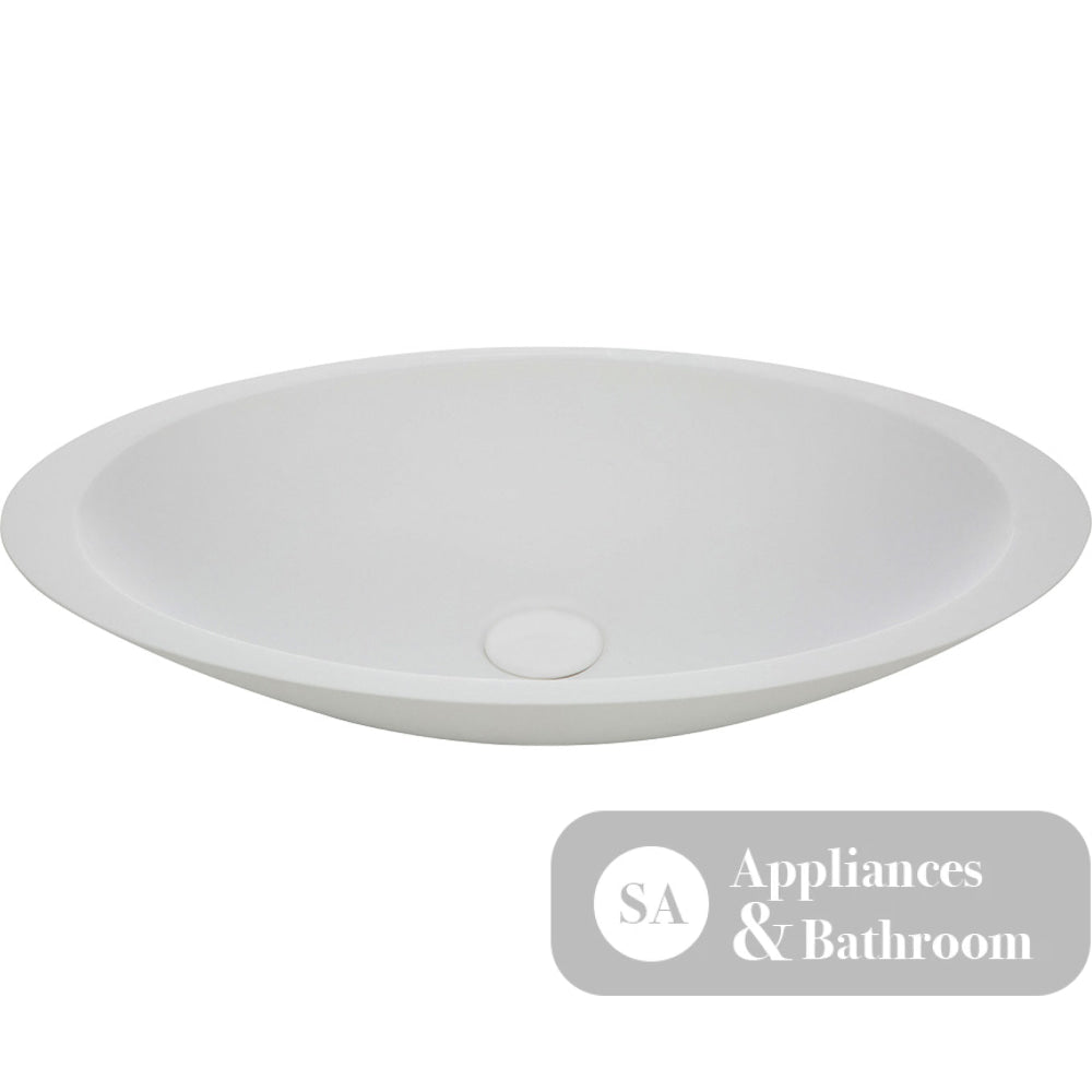 Fienza CSB01 Bahama Above Counter Solid Surface Basin Matte White - Basins