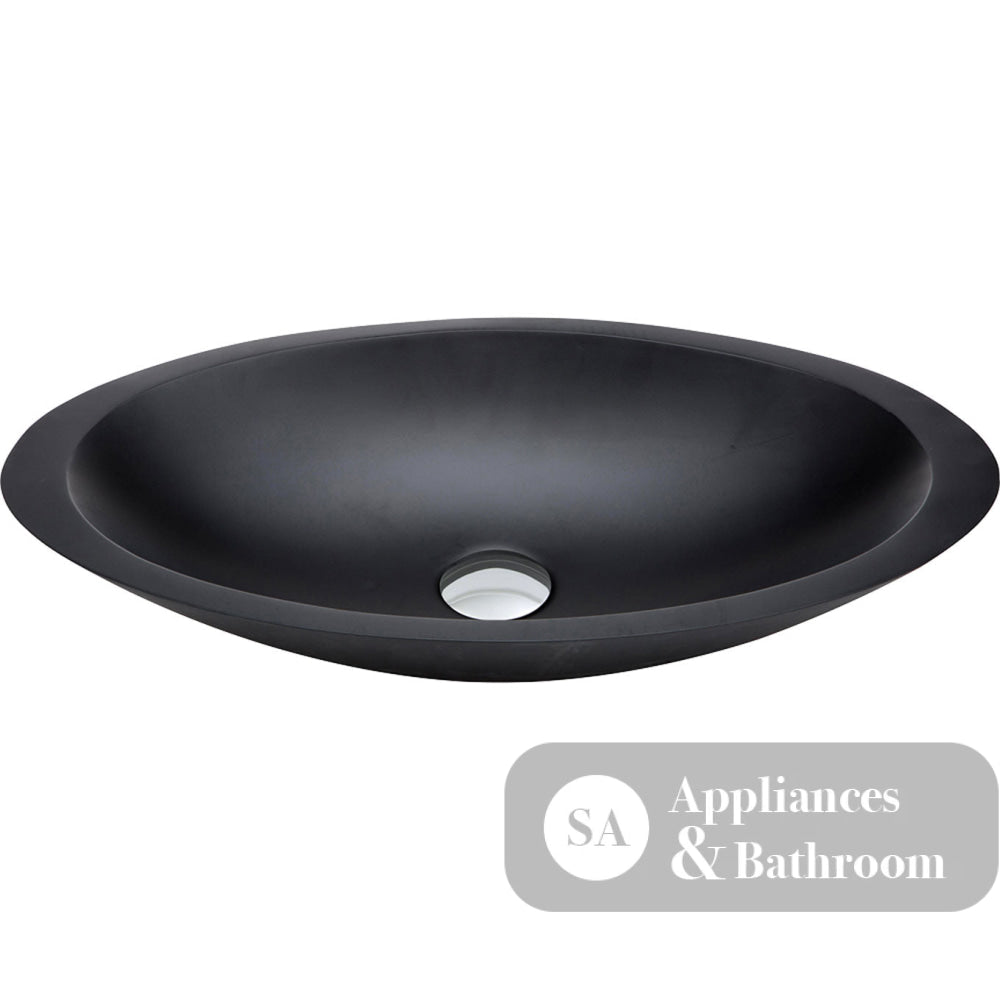 Fienza CSB01-MB Bahama Above Counter Solid Surface Basin Matte Black - Basins