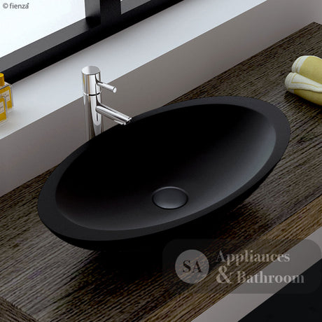 Fienza CSB01-MB Bahama Above Counter Solid Surface Basin Matte Black - Basins