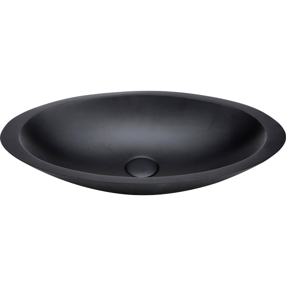 Fienza CSB01-MB Bahama Above Counter Solid Surface Basin Matte Black - Basins