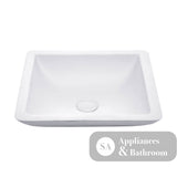 Fienza CSB02 Classique 420mm Above Counter Solid Surface Basin Matte White - Basins