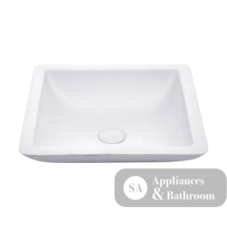 Fienza CSB02 Classique 420mm Above Counter Solid Surface Basin Matte White - Basins