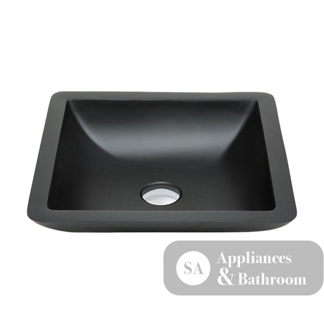 Fienza CSB02-MB Classique Above Counter Solid Surface Basin Matte Black - Basins
