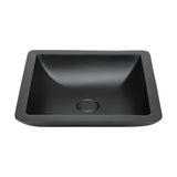Fienza CSB02-MB Classique Above Counter Solid Surface Basin Matte Black - Basins