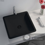 Fienza CSB02-MB Classique Above Counter Solid Surface Basin Matte Black - Basins
