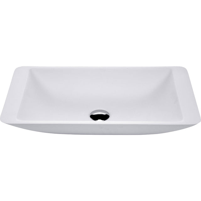 Fienza CSB03 Classique 600mm Above Counter Solid Surface Basin Matte White - Basins
