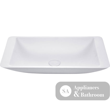 Fienza CSB03 Classique 600mm Above Counter Solid Surface Basin Matte White - Basins