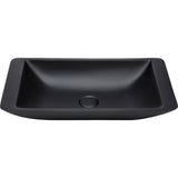 Fienza CSB03-MB Classique 600mm Above Counter Solid Surface Basin Matte Black - Basins