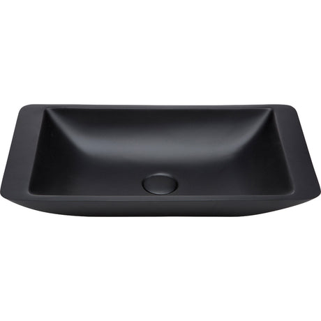 Fienza CSB03-MB Classique 600mm Above Counter Solid Surface Basin Matte Black - Basins