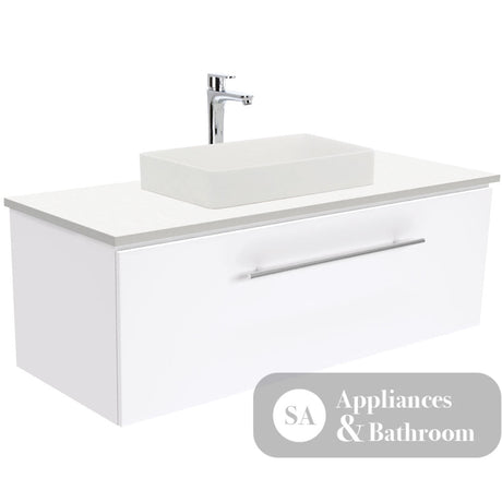 Fienza CSB05 Kados Semi Inset Cast Stone Basin White - Basins