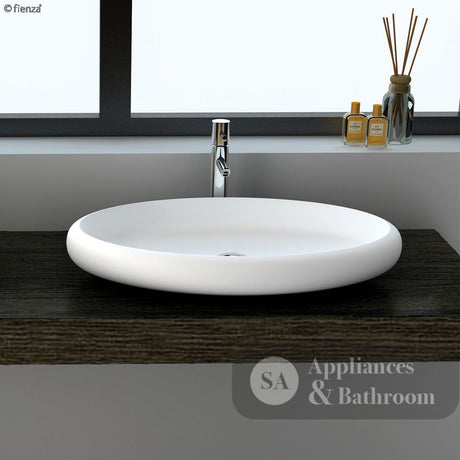 Fienza CSB088 Antonia Cast Stone Solid Surface Basin Matte White - Basins