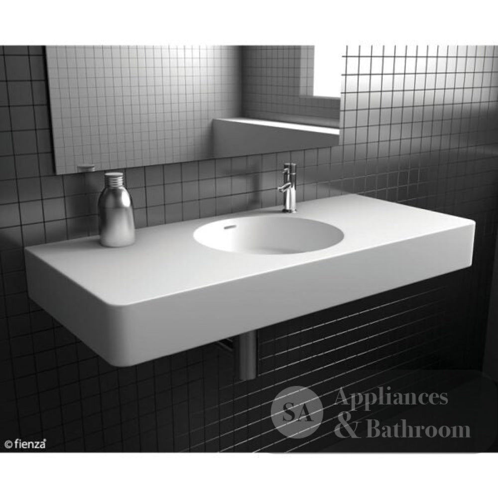 Fienza CSB11-100-0 Encanto 1000 Cast Stone Wall Basin No Tap Hole - Basins