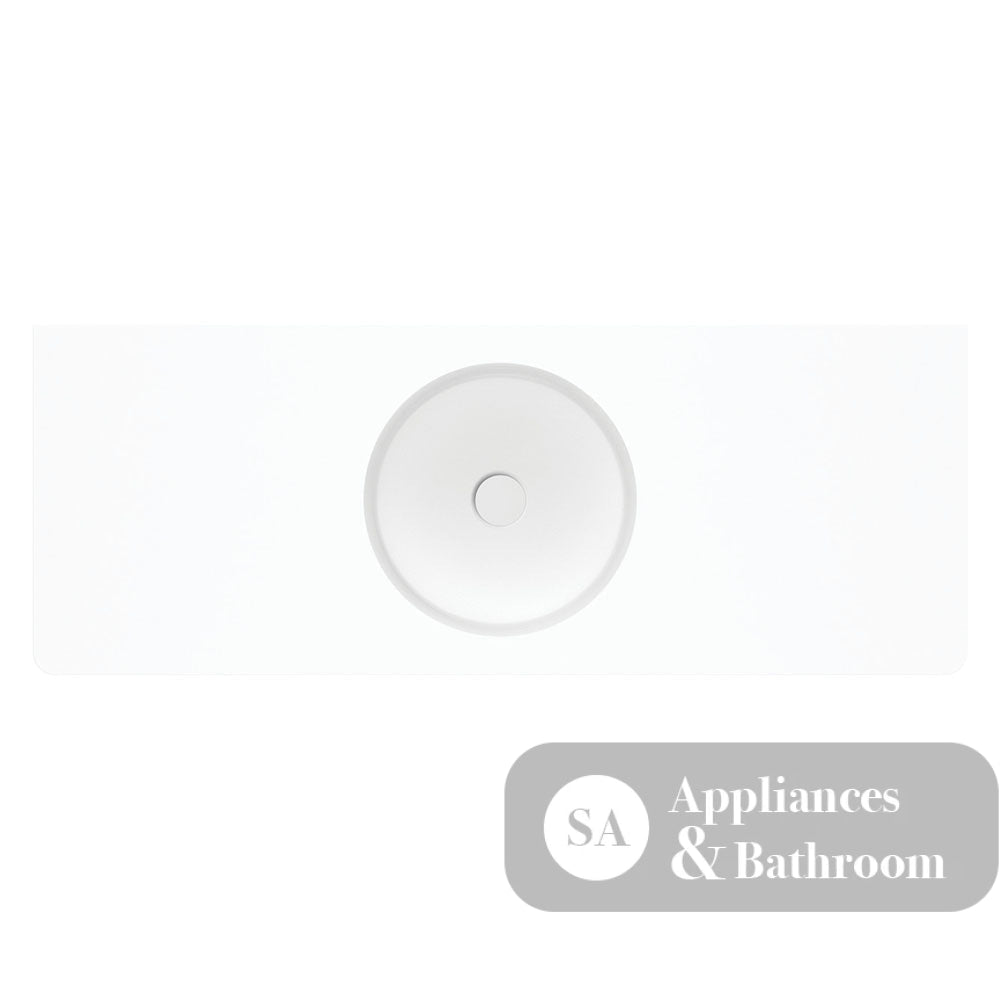 Fienza CSB11-120-0 Encanto 1200 Solid Surface Wall Basin Centre Bowl No Tap Hole - Basins