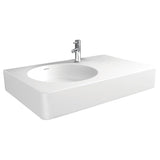 Fienza CSB11-70L Encanto 700 Cast Stone Wall Basin One Tap Hole Left Bowl - Basins