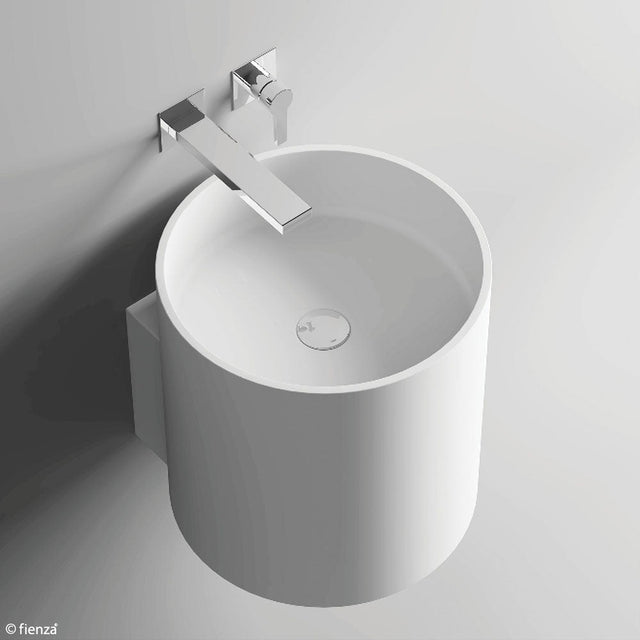 Fienza CSB2013 Livo Solid Surface Wall Hung Basin Matte White - Basins