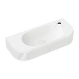 Fienza CSB310-1 Minka Solid Surface Wall Basin 1 Tap Hole - Basins