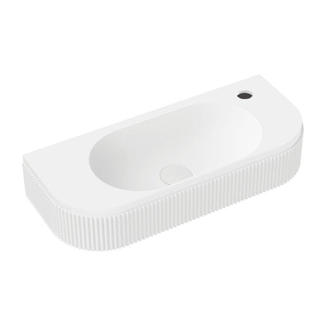 Fienza CSB310-1 Minka Solid Surface Wall Basin 1 Tap Hole - Basins