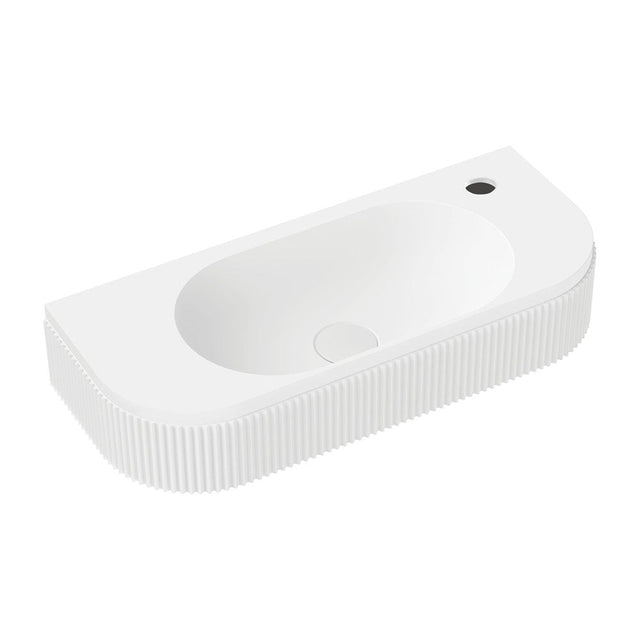 Fienza CSB310-1 Minka Solid Surface Wall Basin 1 Tap Hole - Basins