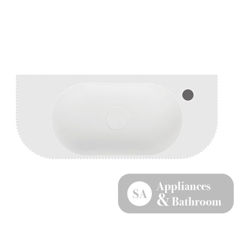 Fienza CSB310-1 Minka Solid Surface Wall Basin 1 Tap Hole - Basins