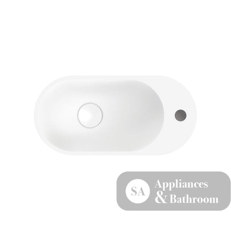 Fienza CSB311-1 Ari Cast Stone Wall Basin One Tap Hole - Basins