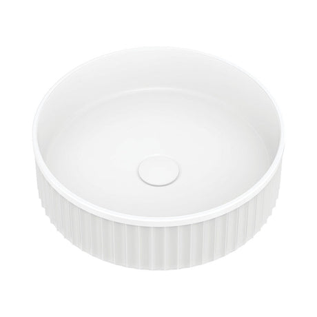 Fienza CSB802 Minka Round Solid Surface Above Counter Basin Matte White - Basins