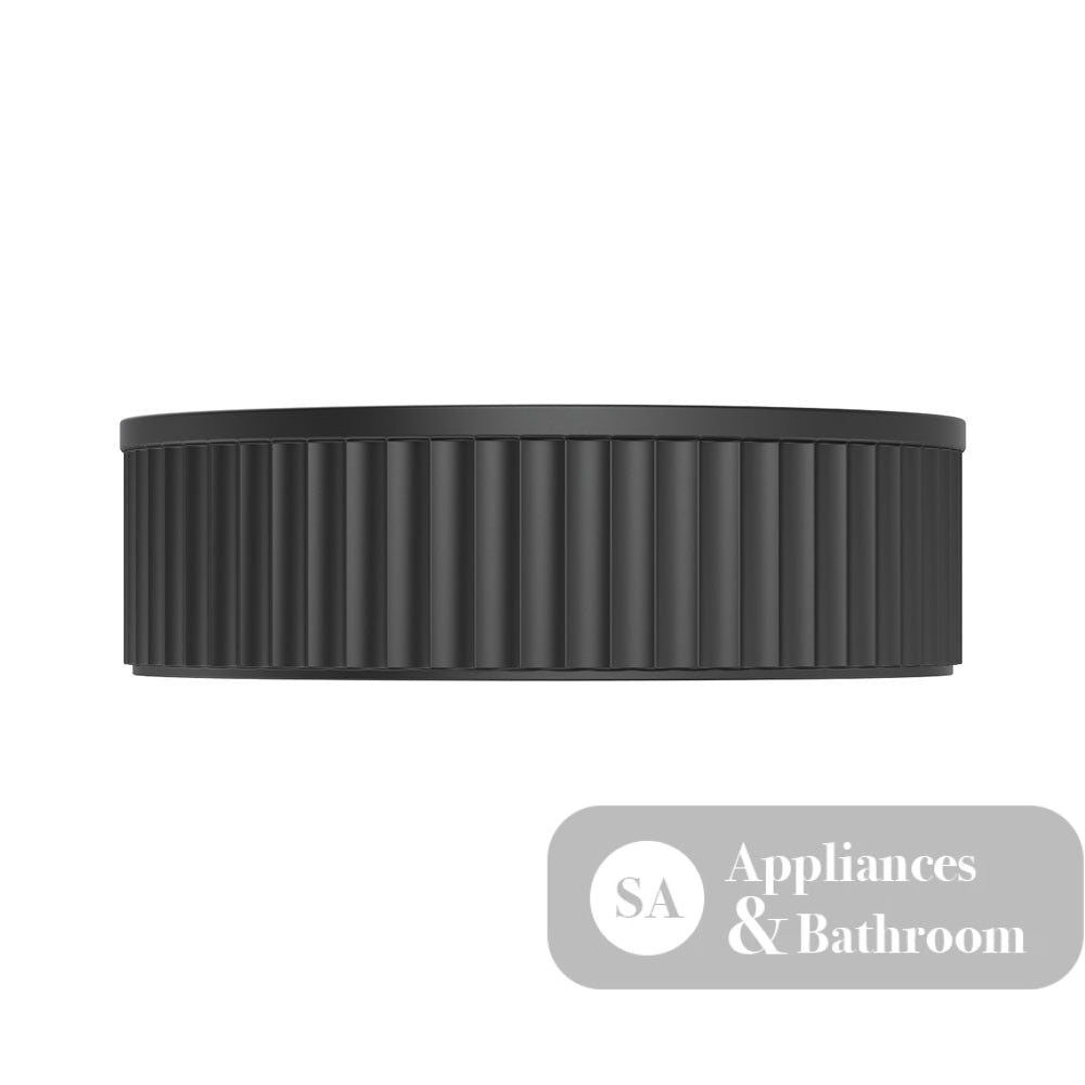Fienza CSB802B Minka Round Solid Surface Above Counter Basin Matte Black - Basins