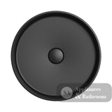 Fienza CSB802B Minka Round Solid Surface Above Counter Basin Matte Black - Basins