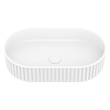 Fienza CSB804 Minka Pill Solid Surface Above Counter Basin Matte White - Basins