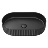 Fienza CSB804B Minka Pill Solid Surface Above Counter Basin Matte Black - Basins