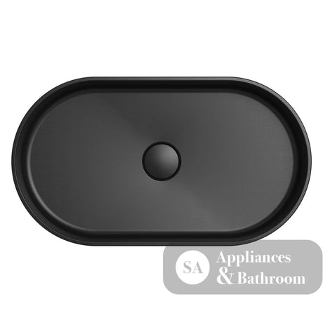 Fienza CSB804B Minka Pill Solid Surface Above Counter Basin Matte Black - Basins