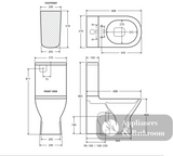 Fienza Delta Back-to-Wall Suite - Back to Wall Suites