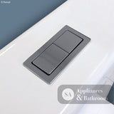 Fienza Delta Care Back-to-Wall Toilet Suite White Seat - Slim Buttons - Back to Wall Suites