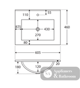Fienza Dolce Edge Tcl60S 600Mm Scandi Oak Wall Hung Vanity - Special Order Units