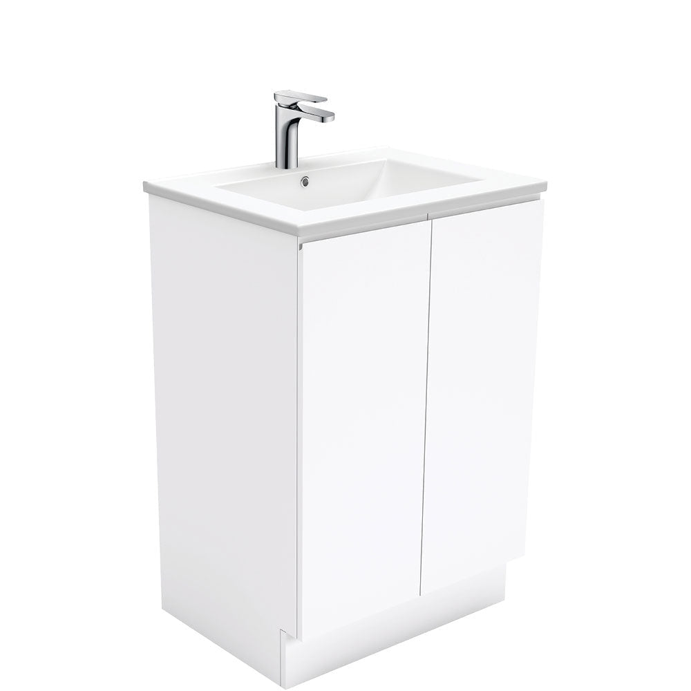 Fienza Dolce Tcl60C Fingerpull 600Mm White Vanity With Kickboard - Special Order Units