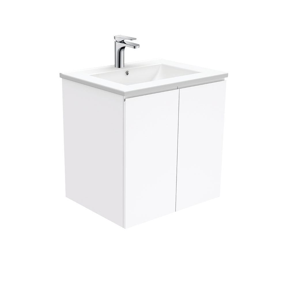 Fienza Dolce Tcl60F Fingerpull 600Mm Wall Hung White Vanity - Special Order Units
