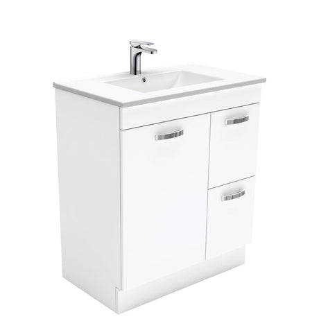 Fienza Dolce Tcl75Nkwr 750Mm White Vanity With Kicker Right Hand Drawers - Special Order Units
