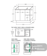 Fienza Dolce Tcl90Zkl 900Mm Fingerpull Matte White Vanity With Kickboard Left Drawers - Special