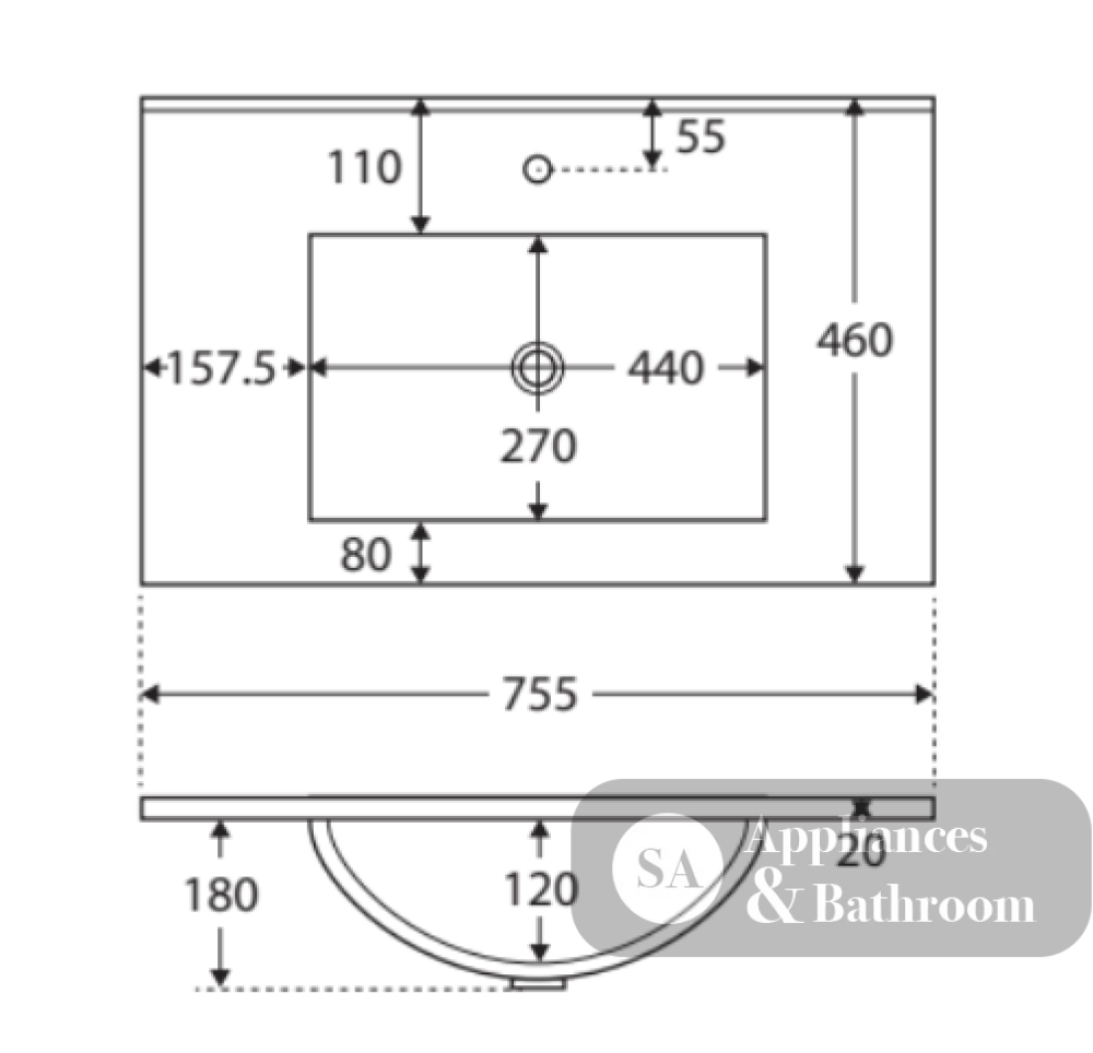 Fienza Dolce Tclb75Zbl 750Mm Matte Black Satin Wall Hung Vanity Left Drawers - Special Order Units
