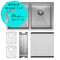 Fienza Double Bowl Kitchen Sink Pack - Stainless Steel 68403-Kit Special Order Top Mounted Sinks