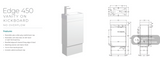Fienza Edge 45Rsk Scandi Oak 450Mm Vanity With Kickboard No Overflow - Special Order Units